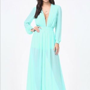 GEORGETTE PLUNGE GOWN